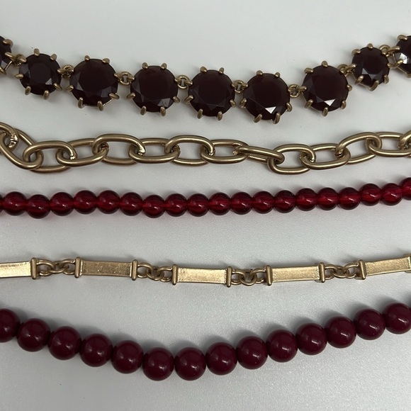 Premier‎ Designs Work It Necklace - Matte Gold Tone Chains Removable Strands - Picture 2 of 5